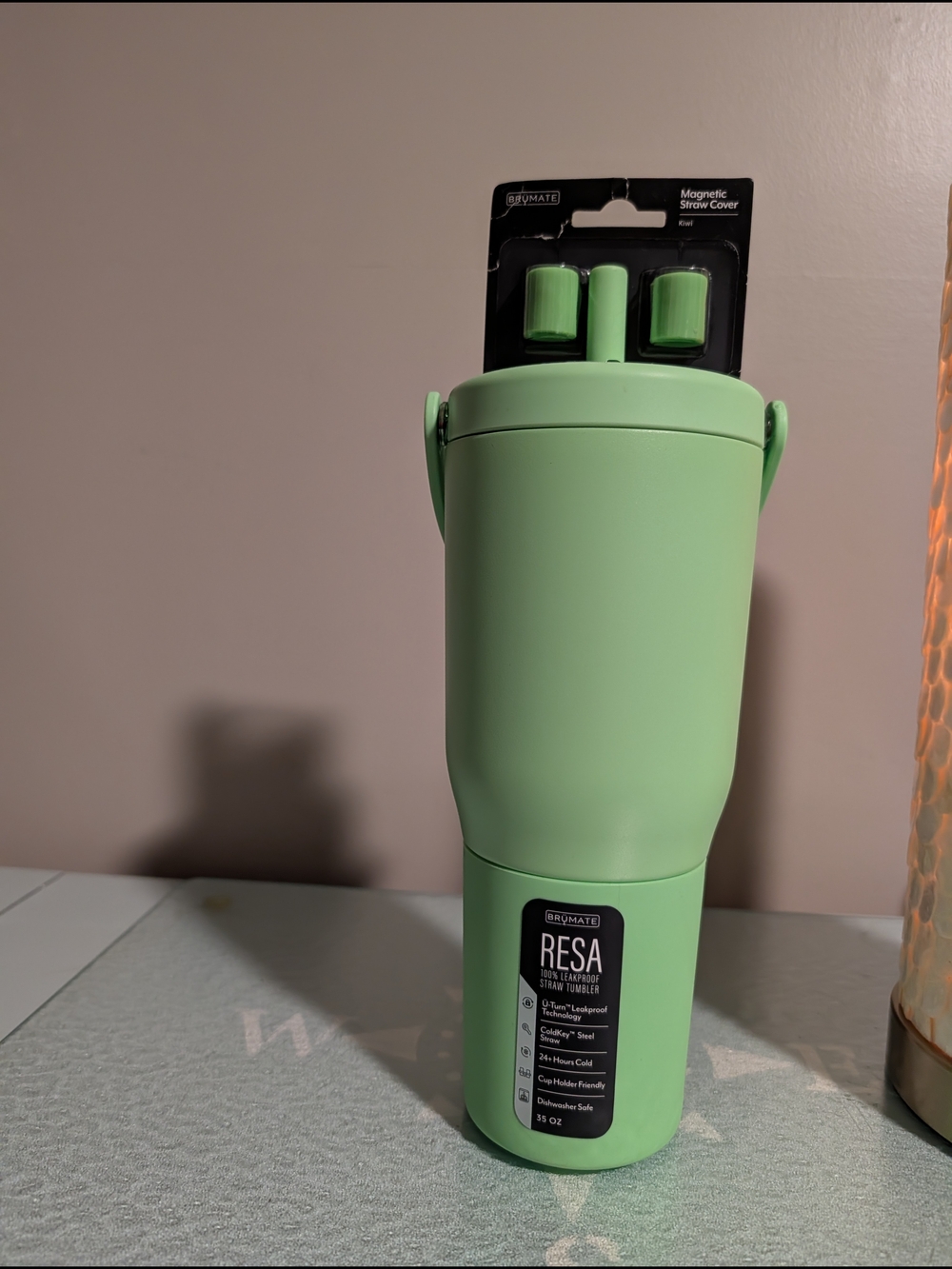 Brumate Resa Kiwi 35 oz NWT With Straw Toppers